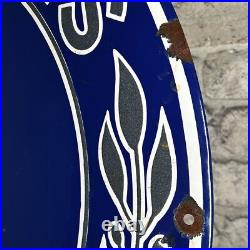 MERCEDES BENZ Enamel Sign ø 23.6 (60cm) Garage Nice Old Retro Vintage XXL Decor