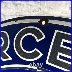 MERCEDES BENZ Enamel Sign ø 23.6 (60cm) Garage Nice Old Retro Vintage XXL Decor