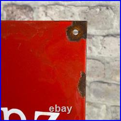 MERCEDES-BENZ Enamel Sign 23.6x7.9 (60x20cm) Nice Dealership Vintage Rare Decor