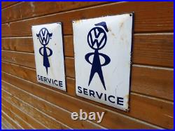 MR & MRS VW BUBBLEHEAD VINTAGE HEAVY ENAMEL SIGNS. 16 x 12. VOLKSWAGEN MR & MRS VW BUBBLEHEAD VINTAGE HEAVY ENAMEL SIGNS. 16 x 12. VOLKSWAGEN