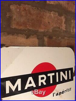 Martini Enamel Sign Original Rare Old Advertising Antique Collectable Vintage