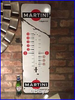 Martini Enamel Sign Original Rare Old Advertising Antique Collectable Vintage