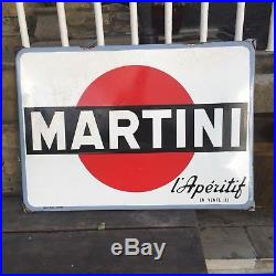 Martini Genuine Vintage Enamel Advertising Sign