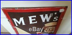 Mew's original enamel sign. Langton & Co Ltd. Vintage Enamel Sign