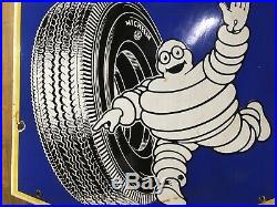 Michelin Tyres Enamel Sign Vintage Automobilia