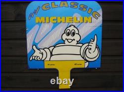 Michelin sign double sided, not enamel sign, classic car vintage petrol, barn find