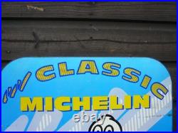 Michelin sign double sided, not enamel sign, classic car vintage petrol, barn find