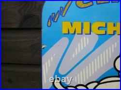 Michelin sign double sided, not enamel sign, classic car vintage petrol, barn find