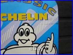 Michelin sign double sided, not enamel sign, classic car vintage petrol, barn find