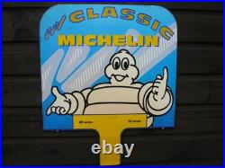 Michelin sign double sided, not enamel sign, classic car vintage petrol, barn find