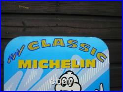 Michelin sign double sided, not enamel sign, classic car vintage petrol, barn find