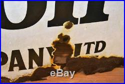 Mobiloil gargoyle 1930s advertising enamel sign garage petrol vintage retro anti