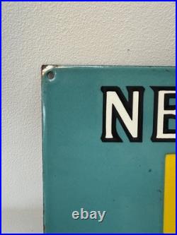 NESTLE MILK Swiss Enamel Sign / vintage kitchen / bar / farm Man Cave-shed