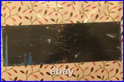 NO SMOKING Enamel Sign. Original Vintage 18x6 Black on White