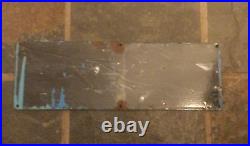 NO SMOKING Enamel Sign. Original Vintage 18x6 Black on White
