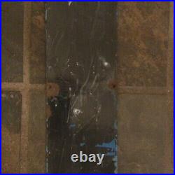 NO SMOKING Enamel Sign. Original Vintage 18x6 Black on White
