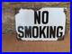 NO_SMOKING_Vintage_Original_Enamel_Sign_inc_Delivery_01_mx