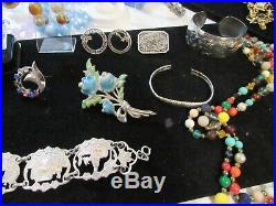 Nice Collection/lot Vtg. Jewelry Signed/unsigned, Sterling, Gf, Over 90 Pcs