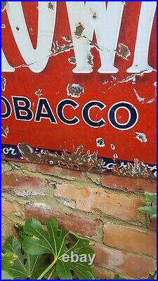 Nutbrown Tobacco Vintage Enamel Sign