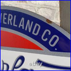 OVERLAND Enamel Sign 15.7x11.8 (40x30cm) Rare Nice Vintage Garage Service Decor OVERLAND Enamel Sign 15.7x11.8 (40x30cm) Rare Nice Vintage Garage Service Decor