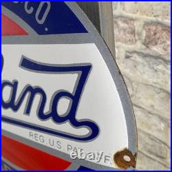 OVERLAND Enamel Sign 15.7x11.8 (40x30cm) Rare Nice Vintage Garage Service Decor OVERLAND Enamel Sign 15.7x11.8 (40x30cm) Rare Nice Vintage Garage Service Decor