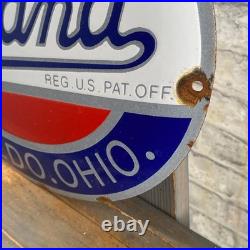 OVERLAND Enamel Sign 15.7x11.8 (40x30cm) Rare Nice Vintage Garage Service Decor OVERLAND Enamel Sign 15.7x11.8 (40x30cm) Rare Nice Vintage Garage Service Decor
