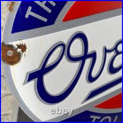 OVERLAND Enamel Sign 15.7x11.8 (40x30cm) Rare Nice Vintage Garage Service Decor OVERLAND Enamel Sign 15.7x11.8 (40x30cm) Rare Nice Vintage Garage Service Decor