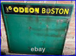 Odeon cinema Vintage Enamel sign 100% Original Boston Lincolnshire