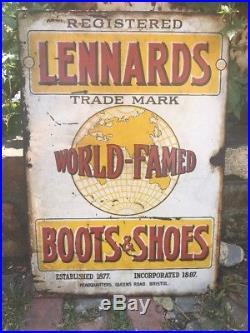 Old Advertising/ Enamel Sign/ Vintage Sign