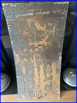 Old Antique Vintage Enamel Tobacco Advertising Sign Pictorial Rare version
