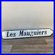 Old_French_Street_road_Enameled_Sign_Plaque_vintage_LES_MAUGUIERS_1967_1705205_01_vo