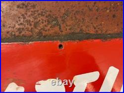 Old Vintage Antique Advert Enamel Sign Bike Shop Bicycle Tyre Tire Sign Roadfind