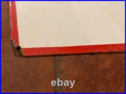 Old Vintage Antique Advert Enamel Sign Garage Gas Petrol Pump Notice No Smoking