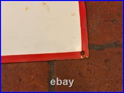 Old Vintage Antique Advert Enamel Sign Garage Gas Petrol Pump Notice No Smoking