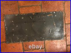 Old Vintage Antique Advert Enamel Sign Garage Gas Petrol Pump Notice No Smoking