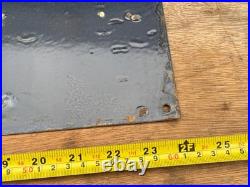 Old Vintage Antique Enamel Sign Bicycle Bike Shop Store Roadfinder Tyres Tires