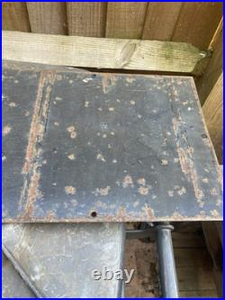 Old Vintage Antique Enamel Sign Perman Roofing Felt Builders Merchant Advert Tin