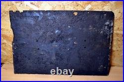 Old Vintage Antique Sign Enamel Colmans Mustard 455 x 305mm