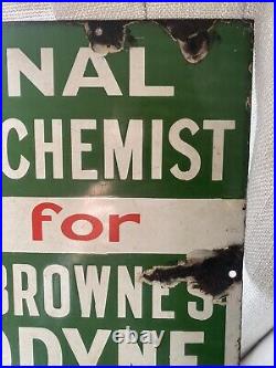 Old Vintage Enamel Sign