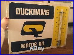 Old Vintage Garage Enamel Sign Shop Advert Duckham's Oil