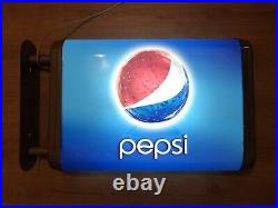 Old Vintage Original Pepsi Cola Light Sign Not Enamel