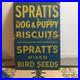 Old_Vintage_enamel_Sign_Spratts_Dog_puppy_Biscuits_spratts_Mixed_Bird_Seed_01_ujm