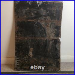 Old Vintage enamel Sign Spratts Dog & puppy Biscuits/spratts Mixed Bird Seed