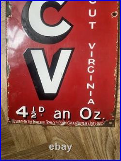 Old antique Enamel Advertising Sign Wills cigarettes tobacco vintage smoking