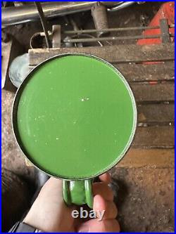 One Pint Filtrate Motor Oil Pourer Petrol Jug Garage Vintage Enamel Sign