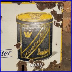 Original 1930's Old Vintage Rare Cigarette Porcelain Enamel Sign Board, LONDON