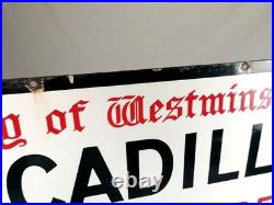 Original 1940s Enamel London Street Sign Piccadilly W1 City of Westminster