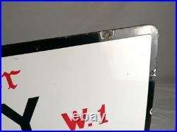 Original 1940s Enamel London Street Sign Piccadilly W1 City of Westminster