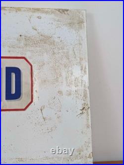 Original 1950s Cleveland petrol enamel sign vintage UK garage advert