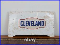 Original 1950s Cleveland petrol enamel sign vintage UK garage advert